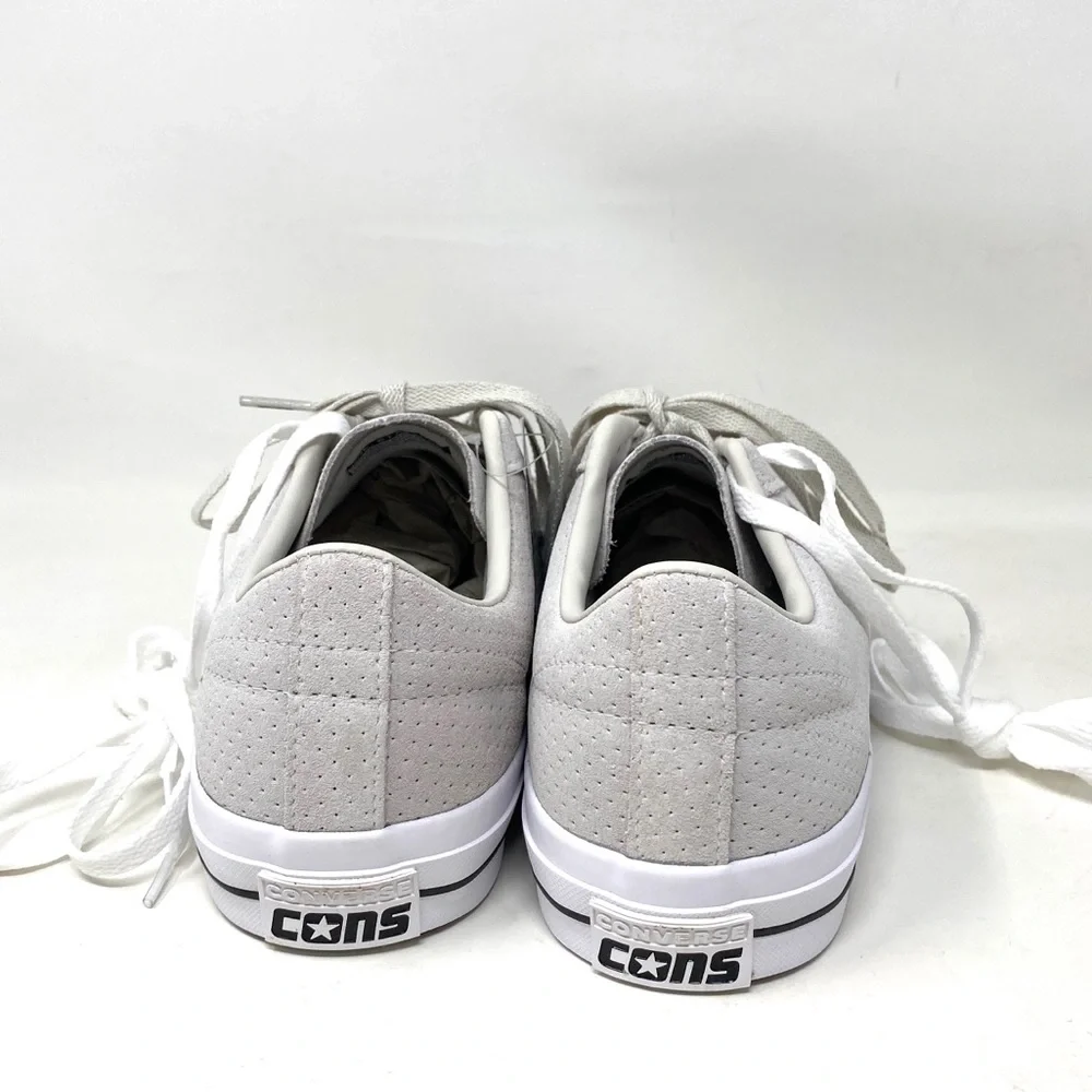 Converse One Star PRO Shoes Men’s Low Top Pale Putty Suede Size Sneakers 170072C - Picture 8 of 10